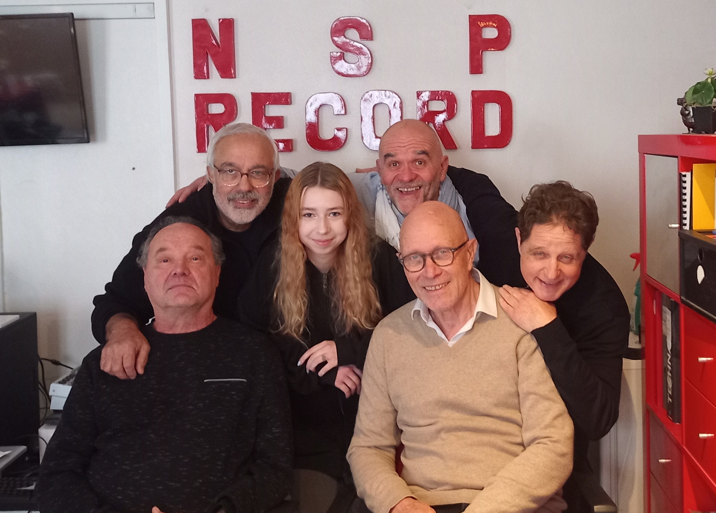 les musiciens au studio NSP
